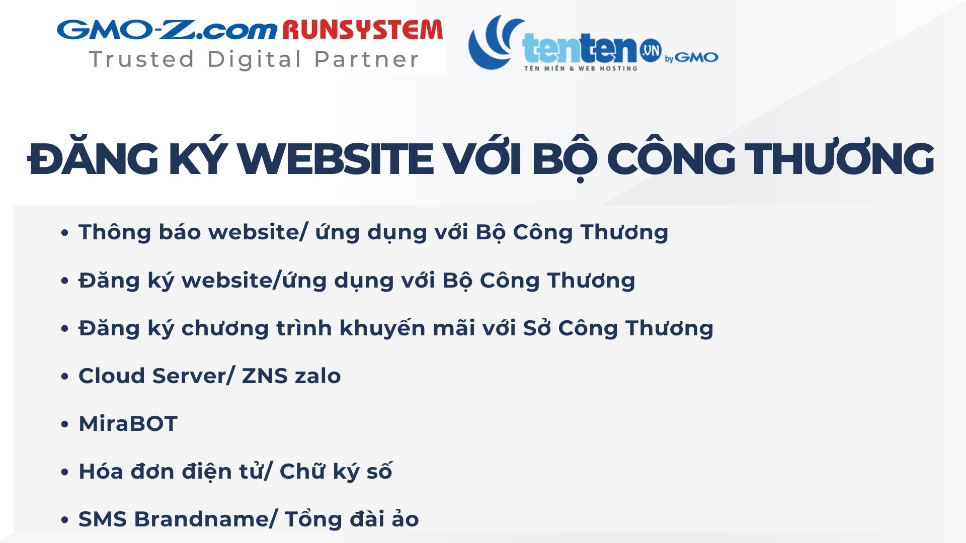 Đăng ký website với Bộ Công Thương