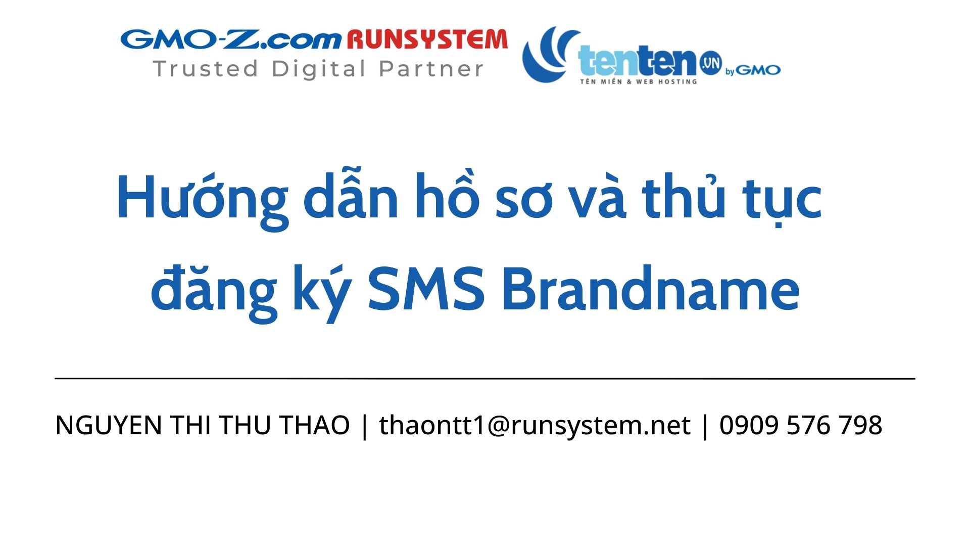 Hướng dẫn hồ sơ và thủ tục đăng ký SMS Brandname