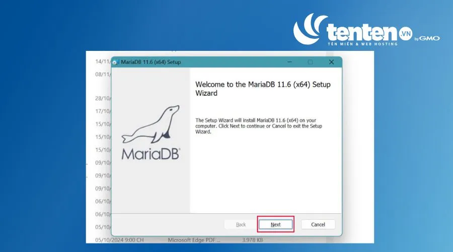 Tải phiên bản MariaDB phù hợp với hệ điều hành Windows mà bạn đang sử dụng