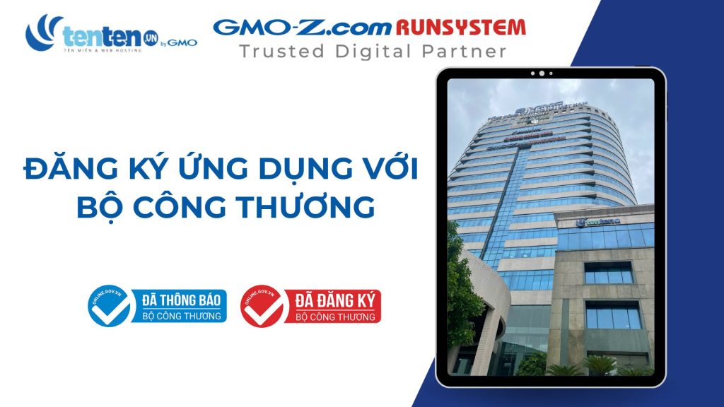 Đăng ký ứng dụng với Bộ Công Thương