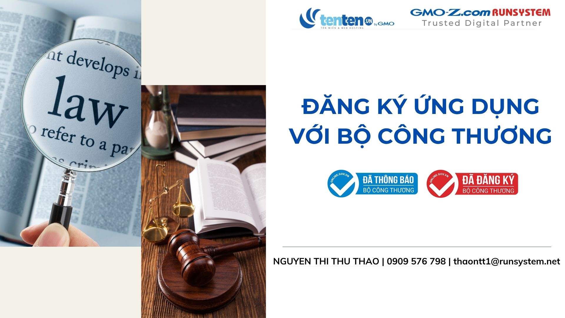 đăng ký ứng dụng với Bộ Công Thương trọn gói