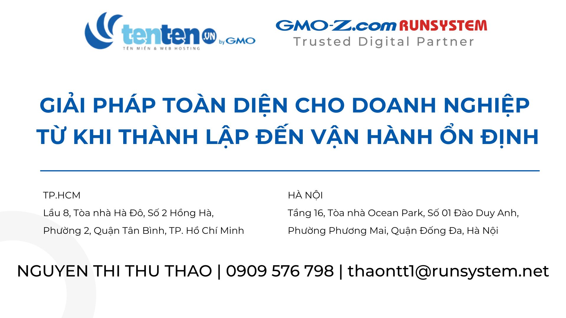 Giải pháp toàn diện cho doanh nghiệp từ khi thành lập đến vận hành ổn định