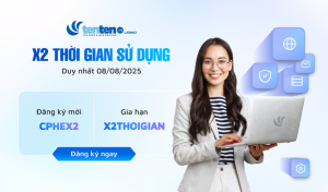 [Flash sale 8.8] Tặng 100% thời gian sử dụng hosting/ email server, giá không đổi