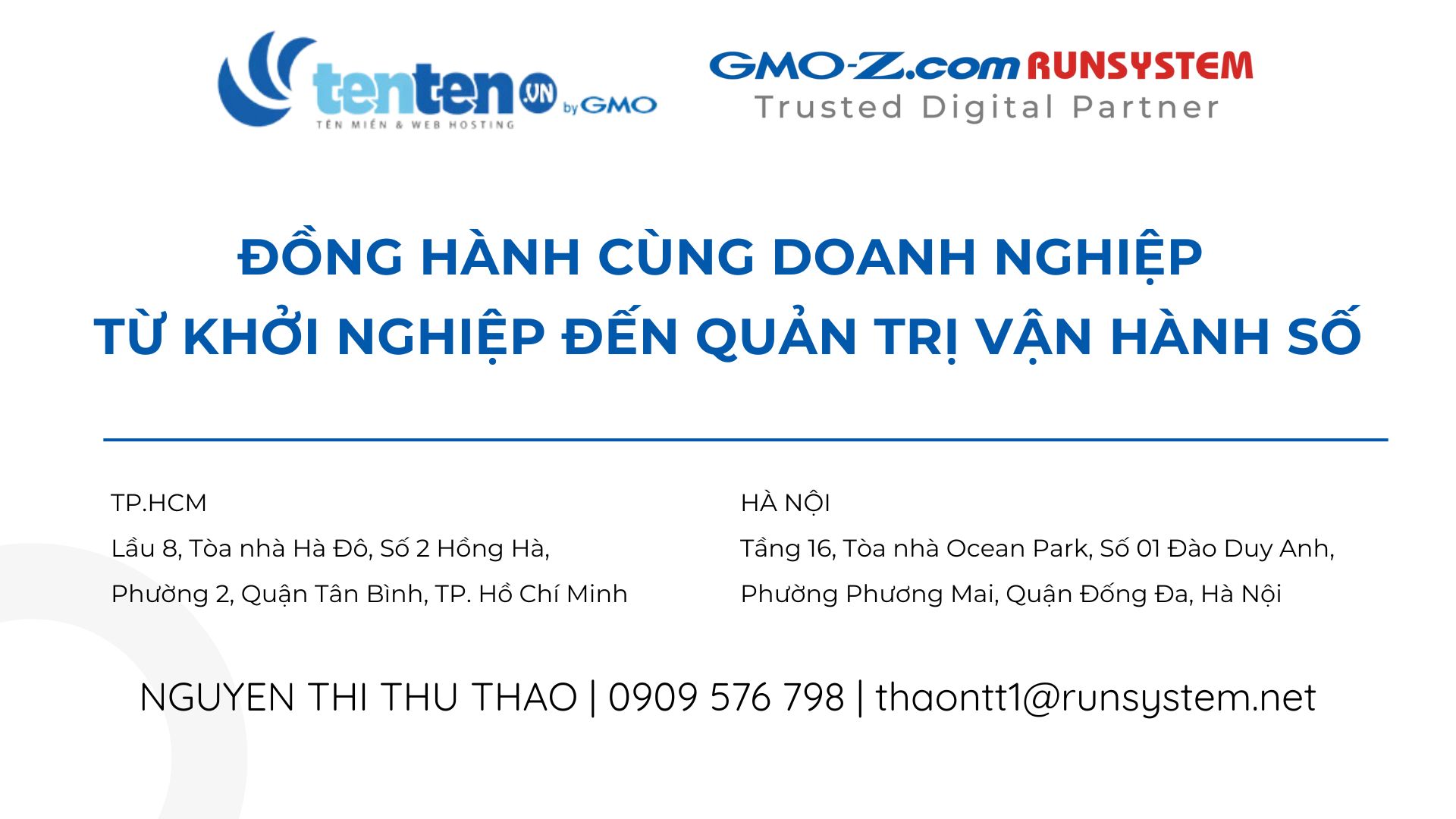 Đồng hành cùng doanh nghiệp từ khởi nghiệp đến quản trị vận hành số