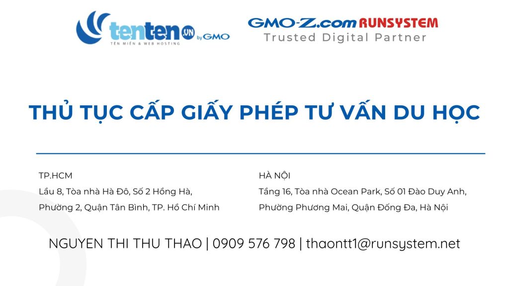 Thủ tục cấp giấy phép tư vấn du học