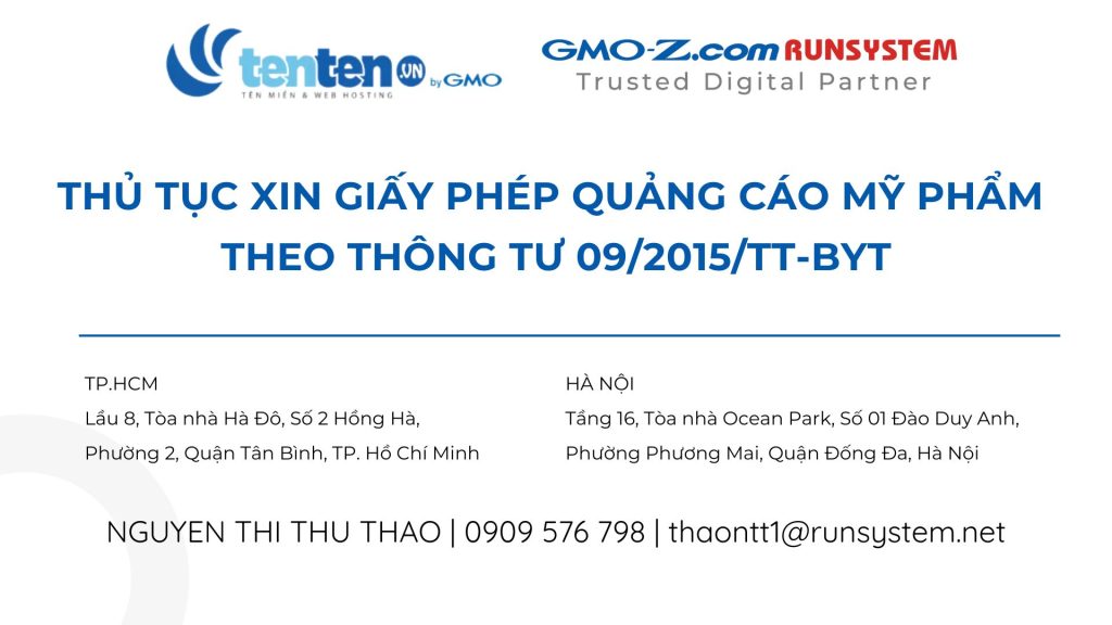 giấy phép quảng cáo mỹ phẩm