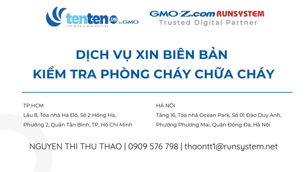 Dịch vụ xin biên bản kiểm tra phòng cháy chữa cháy