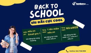 Tên miền .edu.vn & hosting – Ưu đãi sốc mùa tựu trường