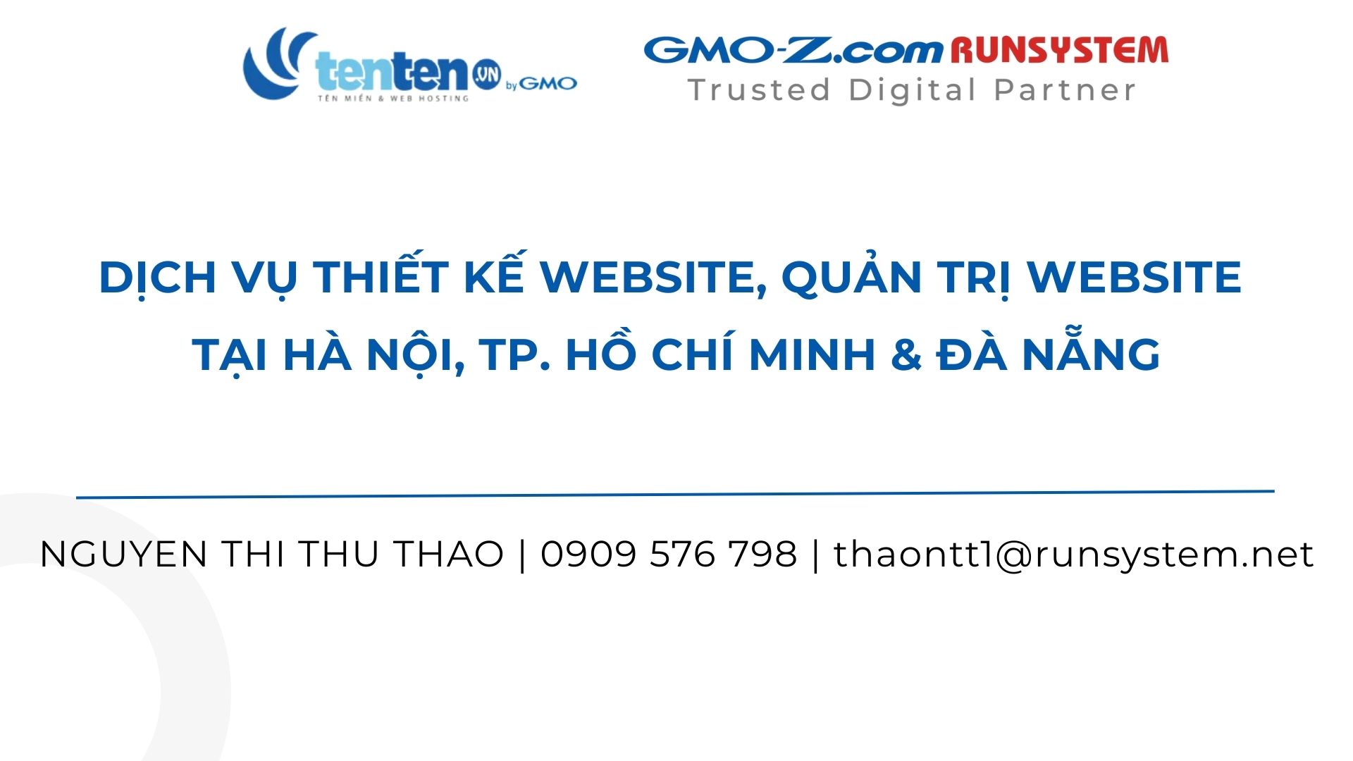 DỊCH VỤ THIẾT KẾ WEBSITE, QUẢN TRỊ WEBSITE TẠI HÀ NỘI, TP. HỒ CHÍ MINH & ĐÀ NẴNG