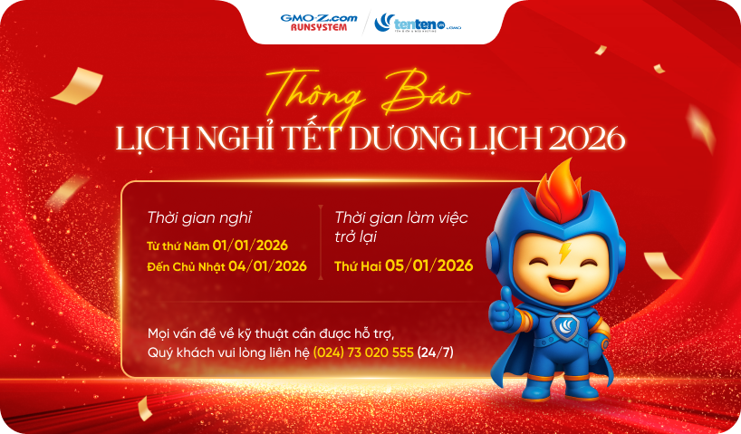 Thông báo lịch nghỉ Tết Dương lịch 2026