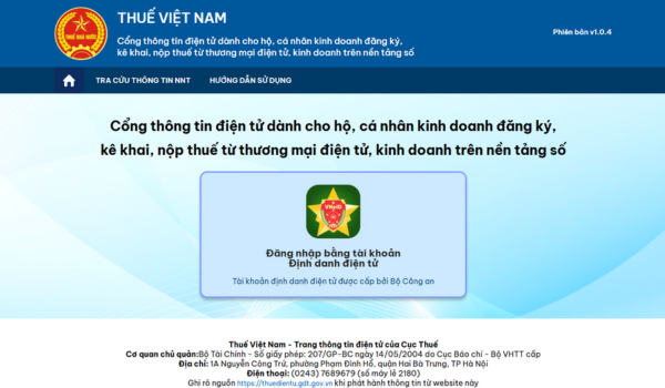 cách đăng ký mã số thuế hộ kinh doanh online