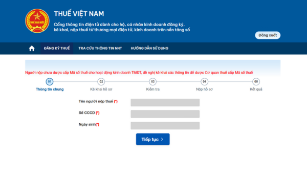 cách đăng ký mã số thuế hộ kinh doanh online