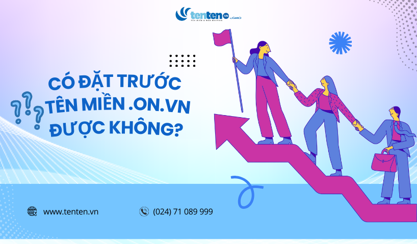 cách đặt trước tên miền .on.vn