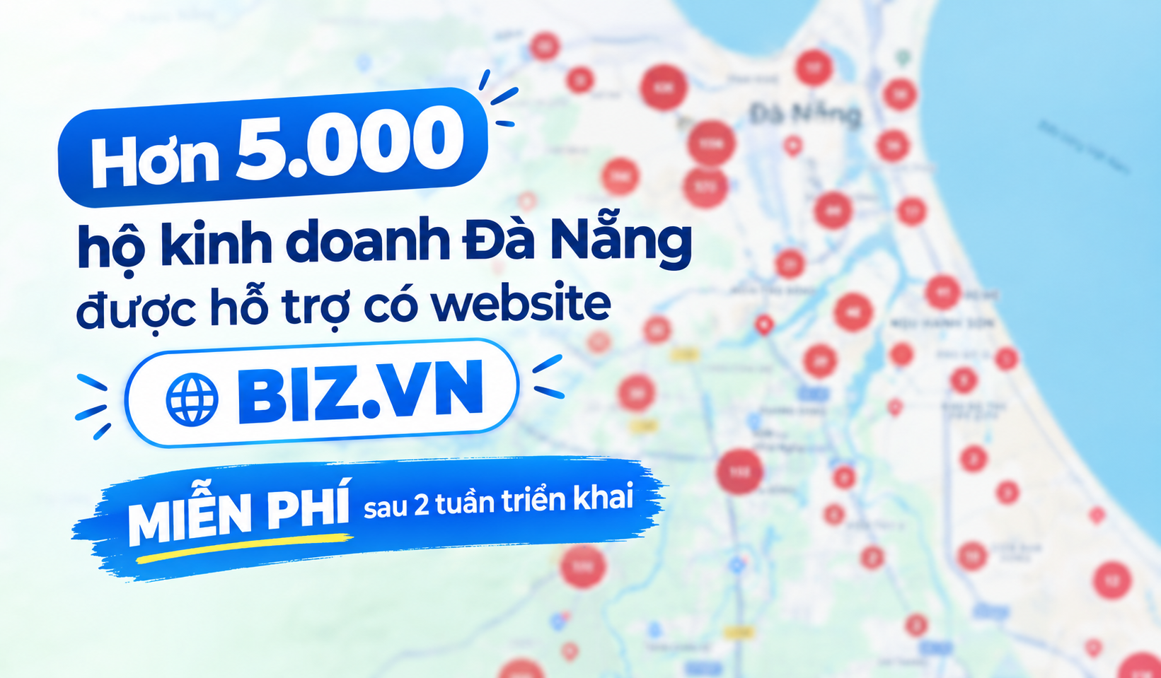 Hơn 5.000 hộ kinh doanh Đà Nẵng được hỗ trợ có website BIZ.VN sau 2 tuần triển khai