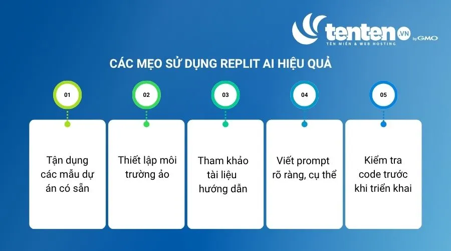 Các mẹo sử dụng Replit AI hiệu quả
