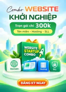 Combo website khởi nghiệp side banner