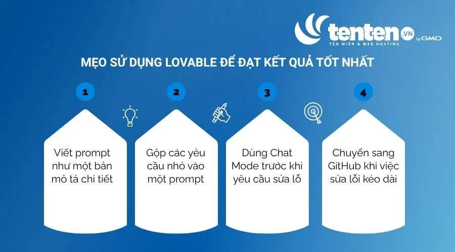 Mẹo sử dụng Lovable để đạt kết quả tốt nhất