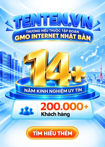 Side banner Tenten thương hiệu thuộc tập đoàn GMO nhật bản