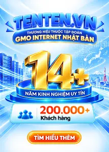 Side banner Tenten thương hiệu thuộc tập đoàn GMO nhật bản