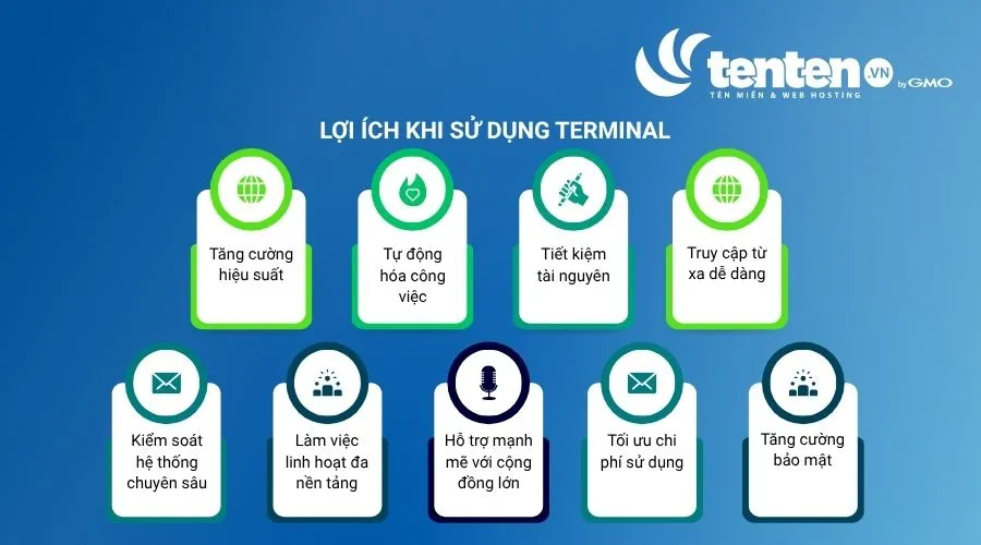 Lợi ích khi sử dụng Terminal
