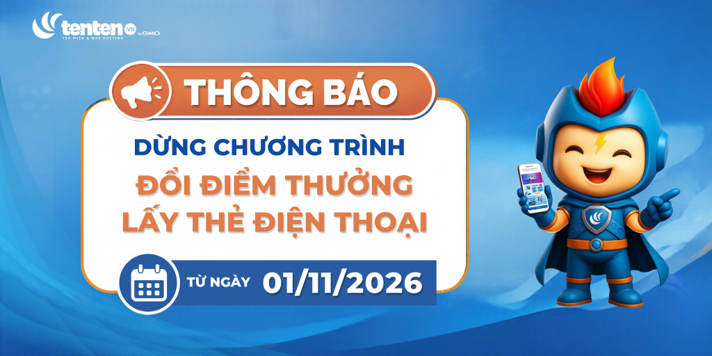 Thông báo dừng chương trình Đổi điểm thưởng lấy thẻ điện thoại từ ngày 01/11/2026